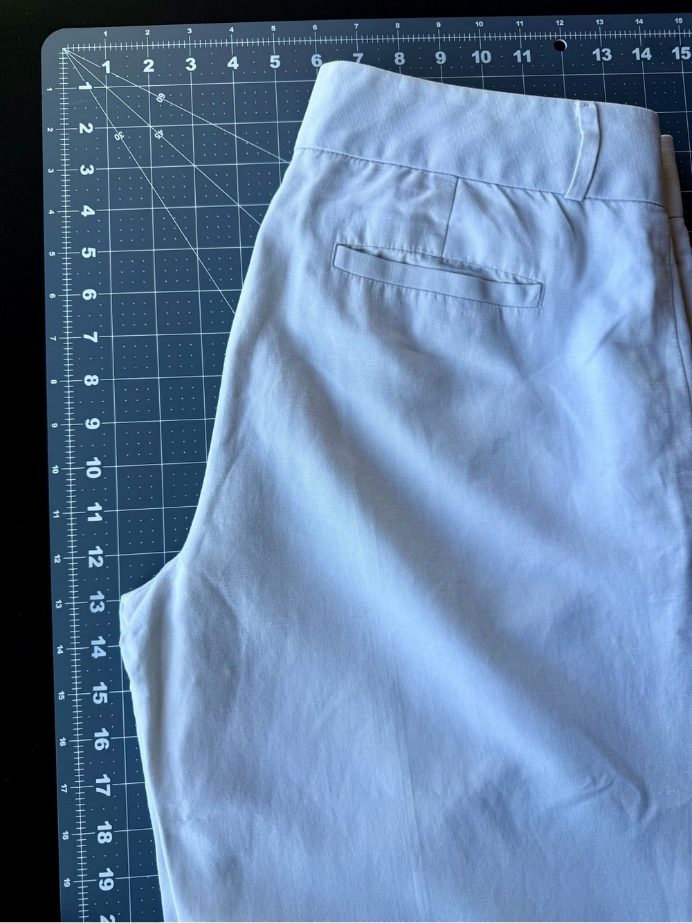 Banana Republic * Linen Martin Fit White Pants Trouser * Size 12 - Picture 7 of 16